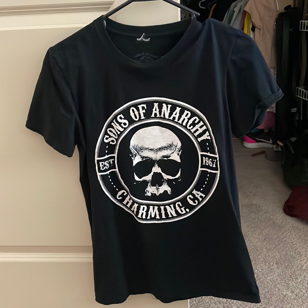 Sons Of Anarchy Black Graphic Tee Shirt Size S
